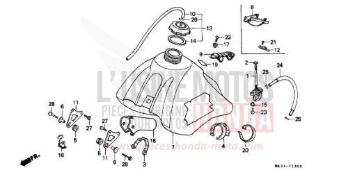 FUEL TANK XR600RN de 1992